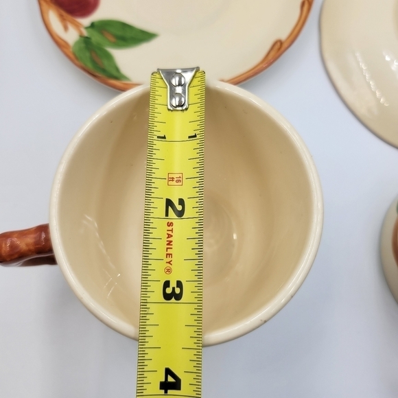 Vintage Franciscan Apple Set of 2 Cups & 2 Saucers - Picture 5 of 6